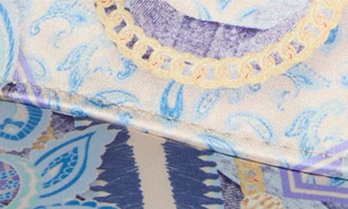 Kurt Geiger London Denim Paisley Tieback Baseball Cap In Blue