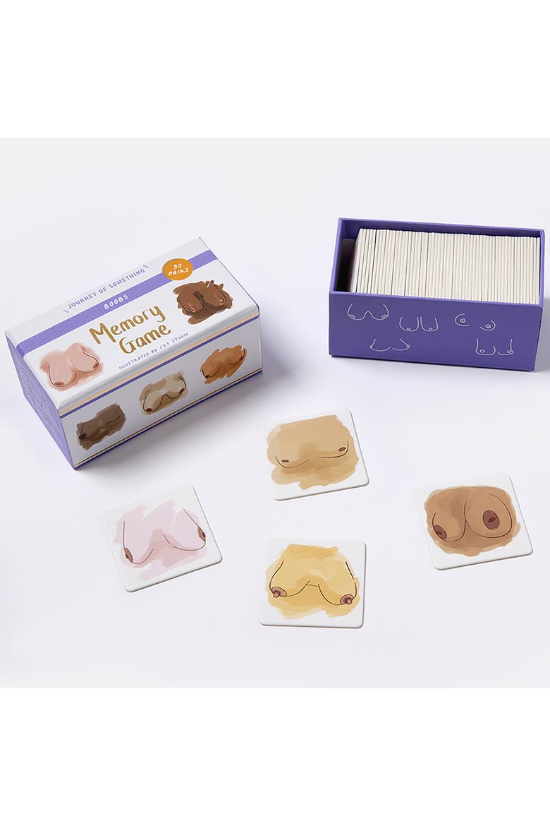 Boobs Memory Game, Stylish Adults Party Game, 30 Cards, Alternate, color, Multicolored