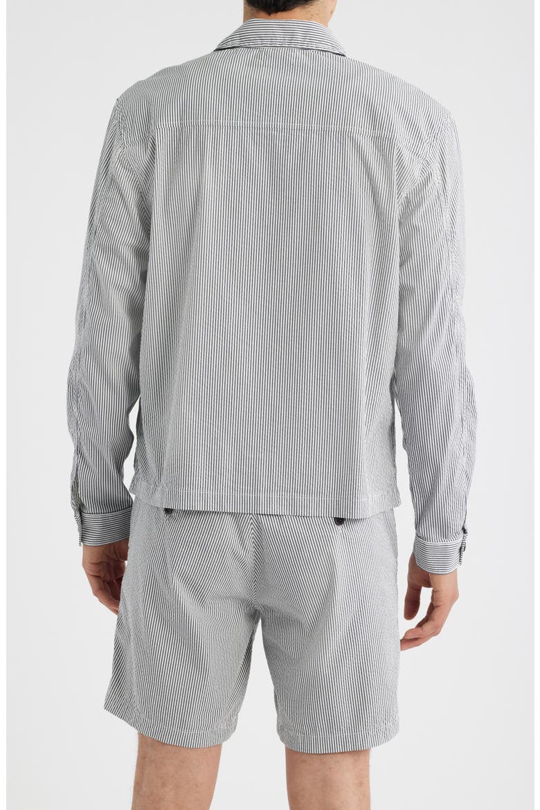 Philip Zip Twill Jacket, Alternate, color, CHARCOAL STRIPE