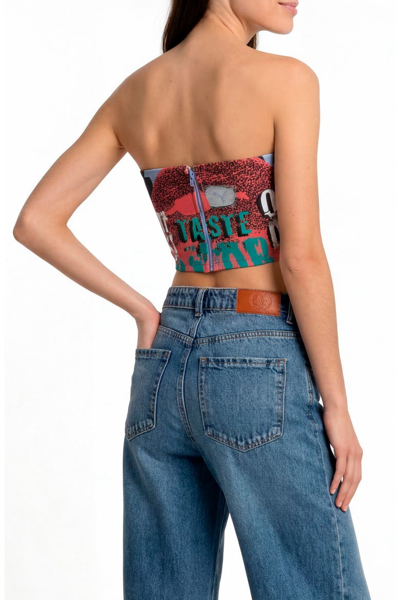 Dare To Graphic Tube Top, Alternate, color, PUMA BLACK