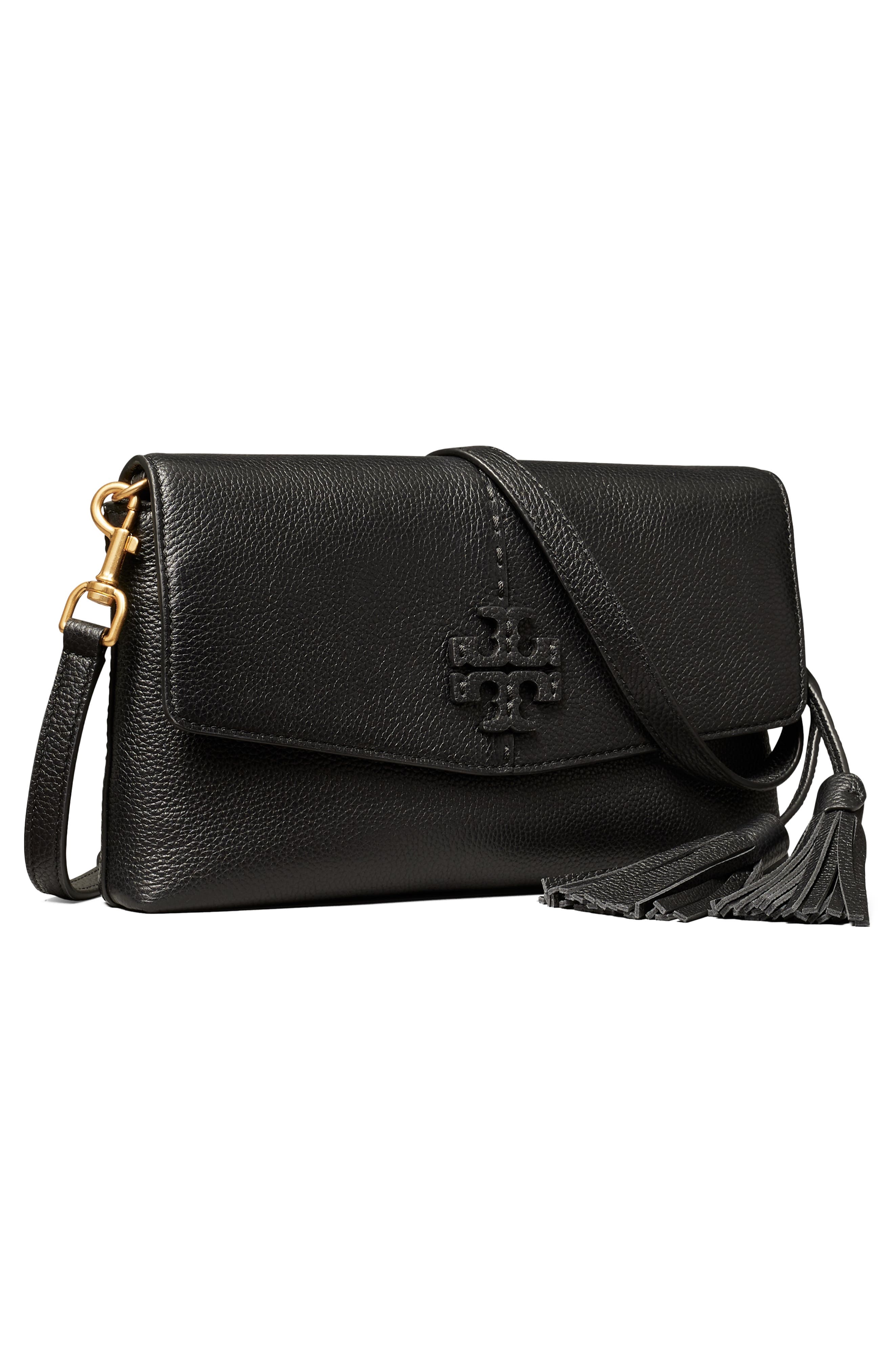 Tory Burch McGraw Leather Crossbody Bag, Alternate, color, 