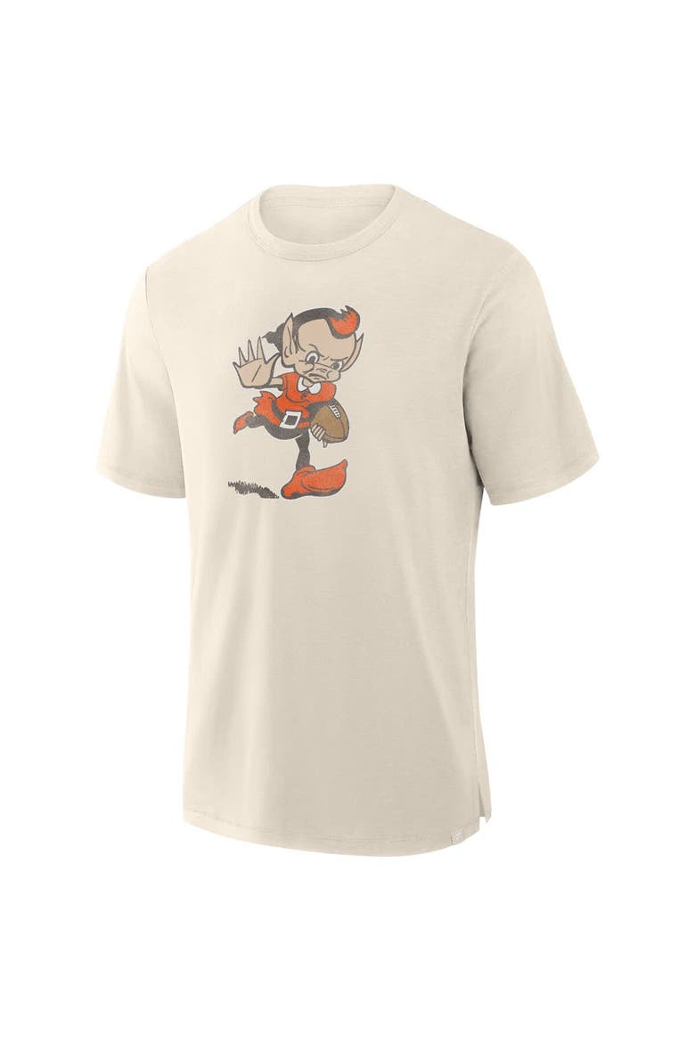 Men's Fanatics  Cream Cleveland Browns Slub T-Shirt, Alternate, color, Cream