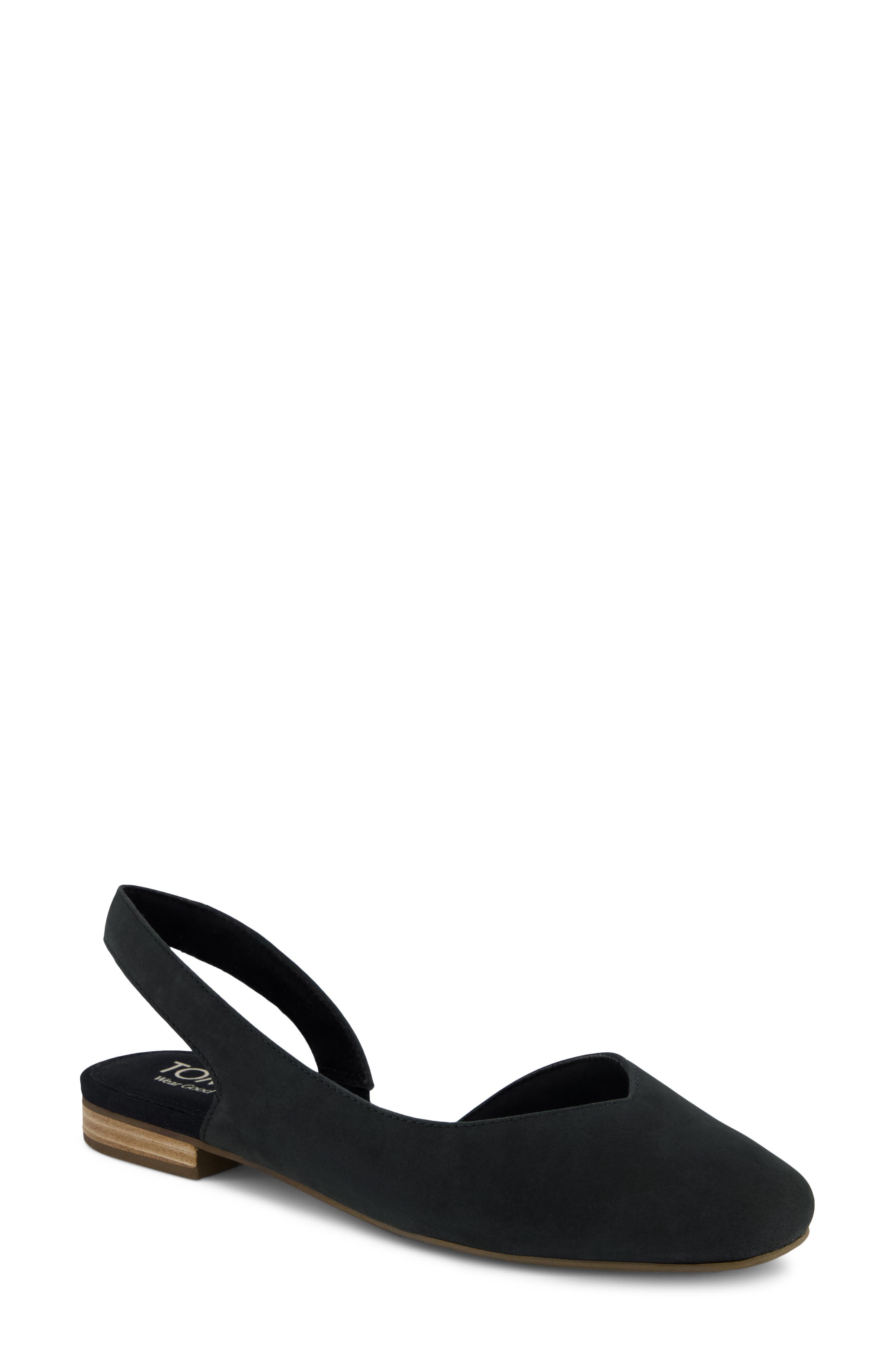 TOMS Alene Slingback Half d'Orsay Flat