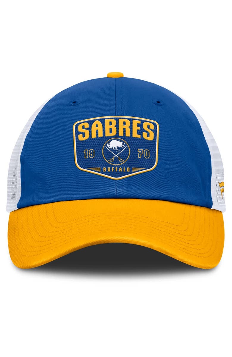 FANATICS Men's Fanatics Royal Buffalo Sabres Fundamental One-Time Trucker Adjustable Hat, Alternate, color, Royal