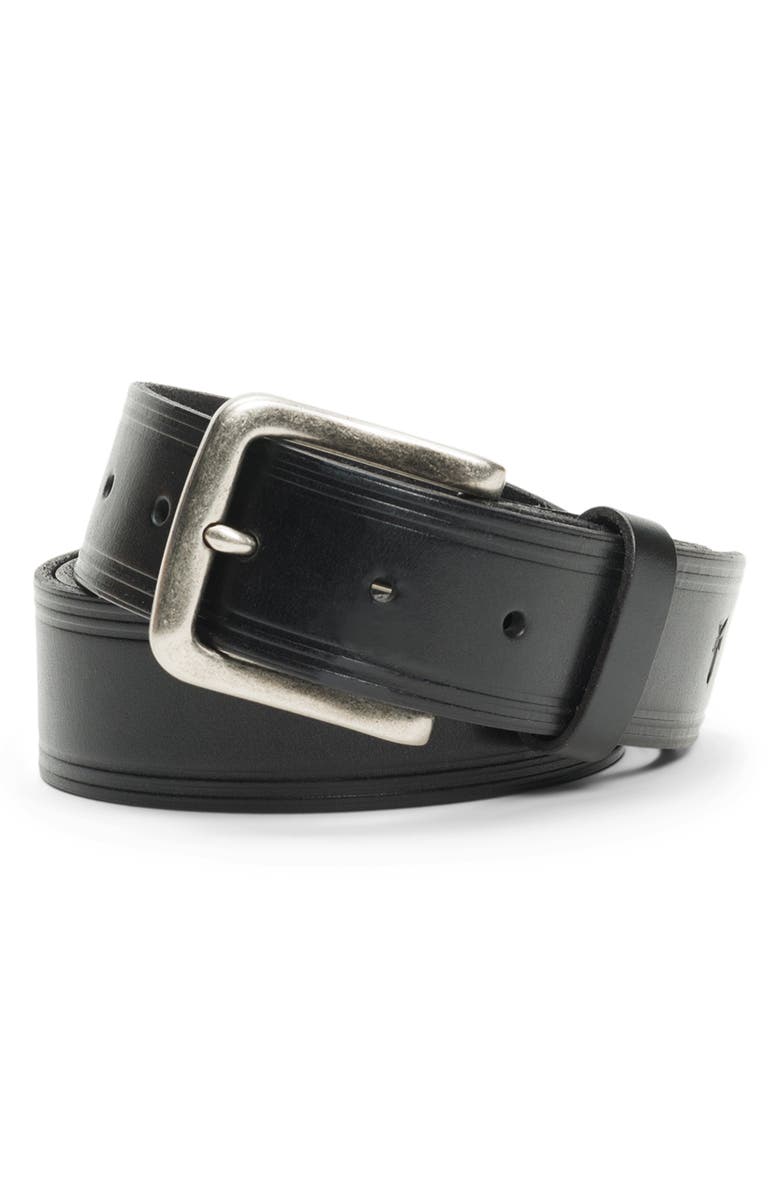 Frye Leather Belt, Main, color,