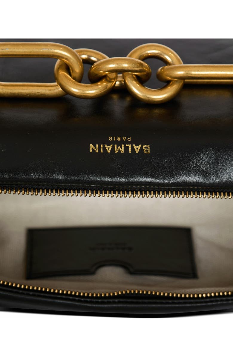 Balmain Sync Medium Bag In Calfskin Leather, Alternate, color,