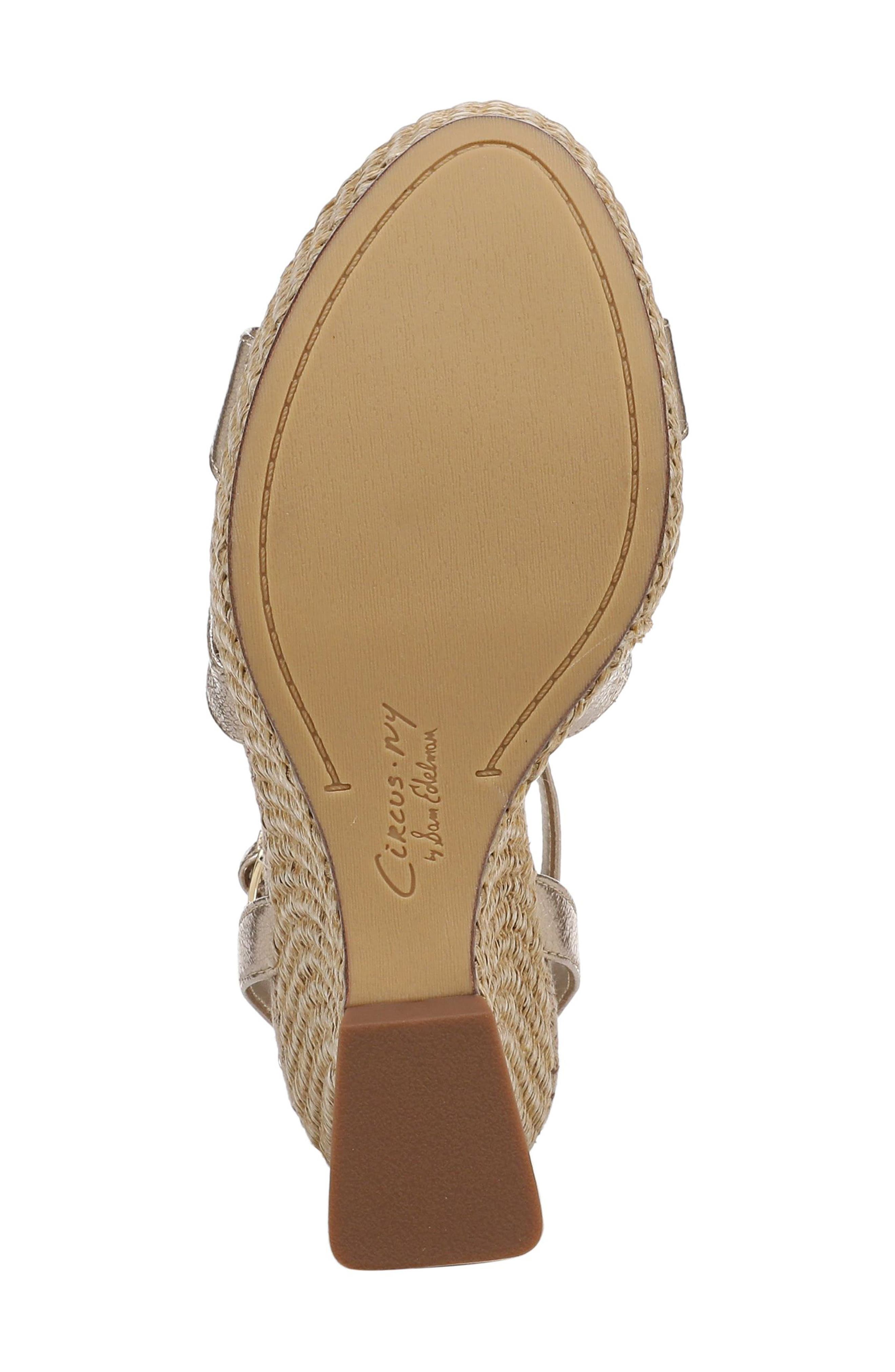 Circus NY by Sam Edelman Trina Platform Wedge Sandal, Alternate, color, Soft Gold