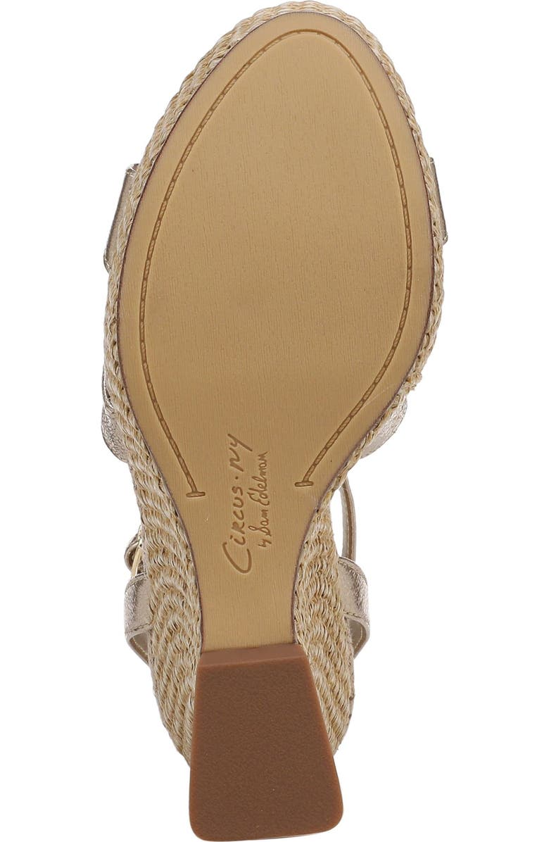 Circus NY by Sam Edelman Trina Platform Wedge Sandal, Alternate, color, Soft Gold