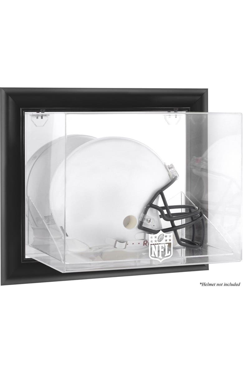 FANATICS AUTHENTIC NFL Shield Black Framed Wall-Mountable Helmet Logo Display Case, Main, color, 
