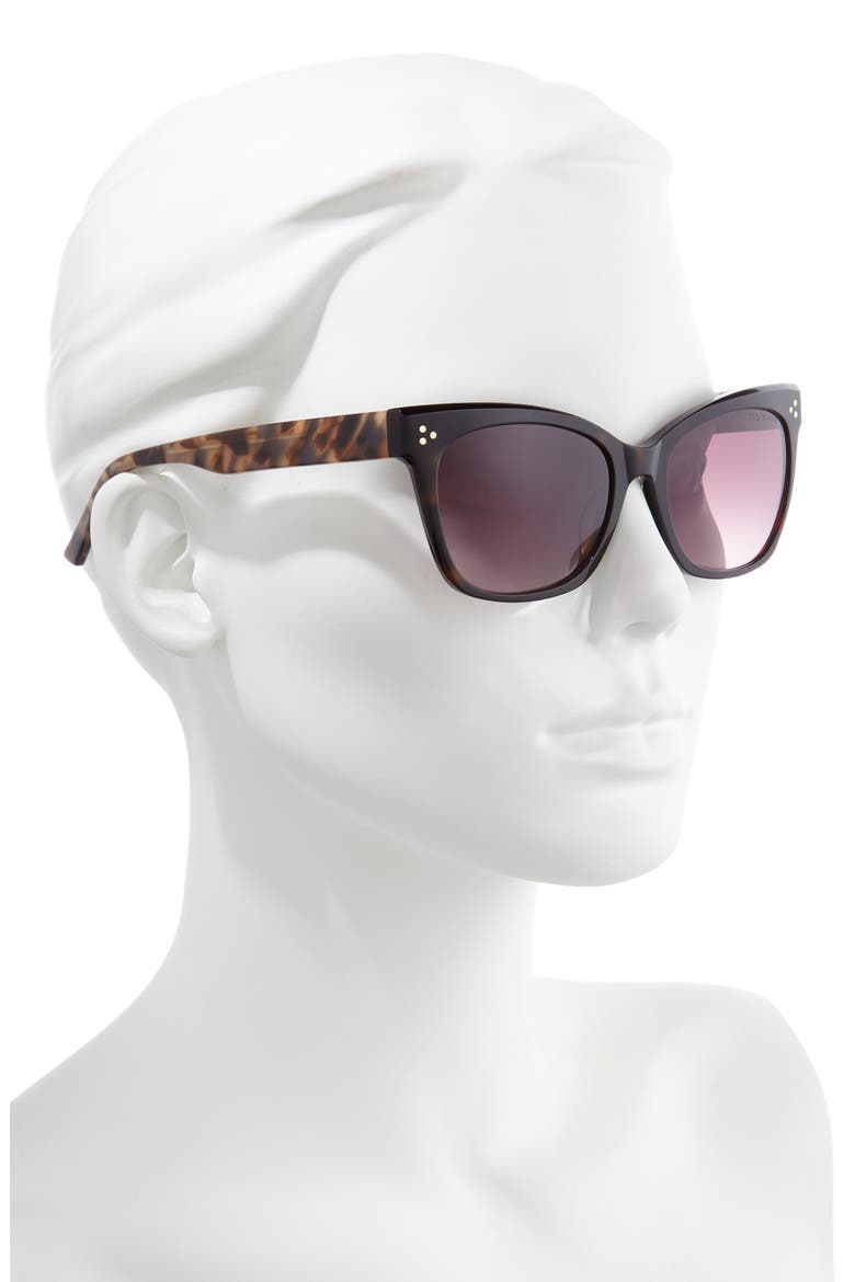 53mm Square Sunglasses, Alternate, color, TORTOISE