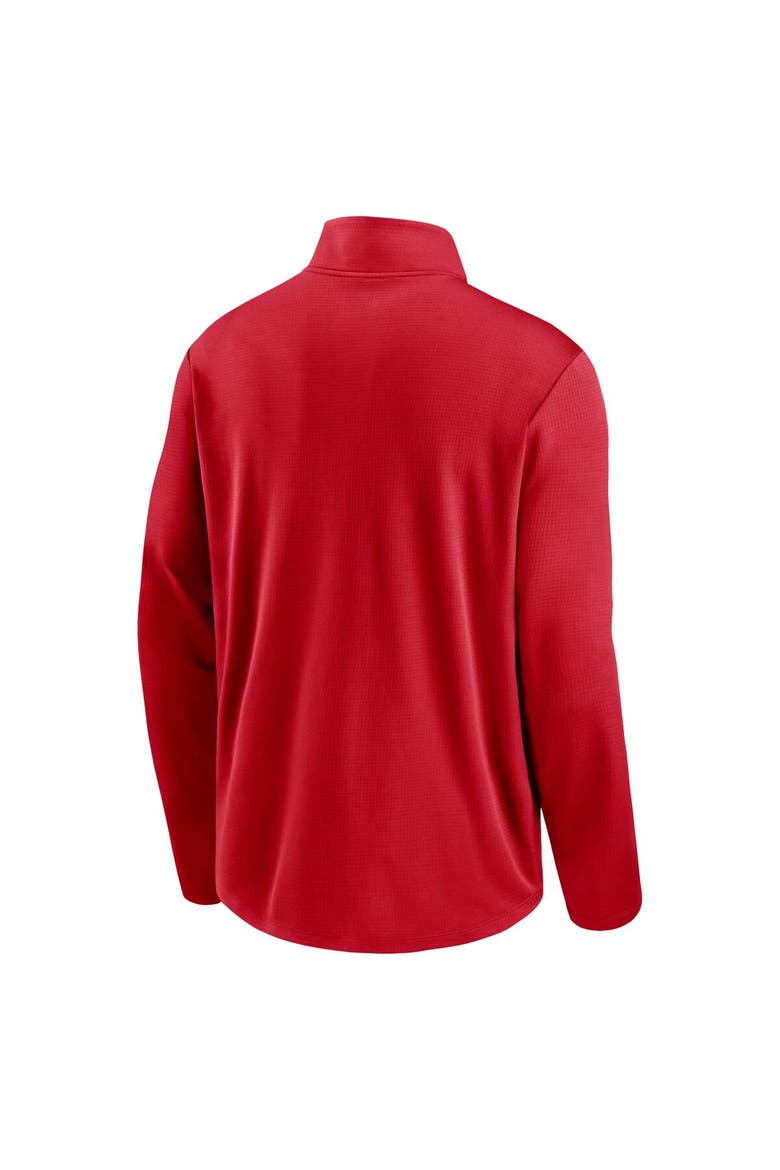 Men's Nike Red St. Louis Cardinals Agility Pacer Lightweight Performance Half-Zip Top, Alternate, color, Red