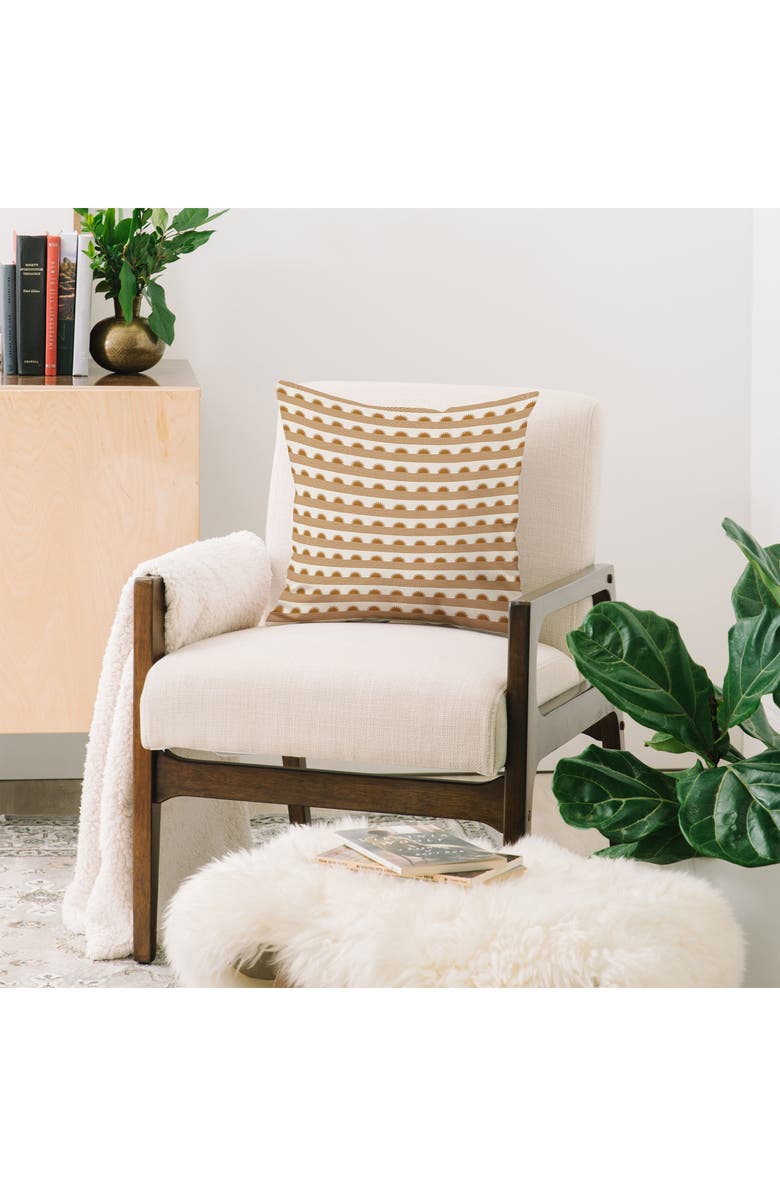 Deny Designs Sunset Cider Throw Pillow, Alternate, color, Beige