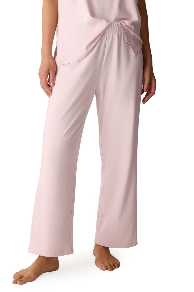 Pull-On Organic Cotton Ankle Pants, Main, color, CRYSTAL PINK