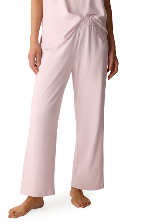 Eileen Fisher Pull-On Organic Cotton Ankle Pants in Crystal Pink at Nordstrom, Size Large