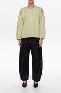 BIMBA Y LOLA Straight Fit Sweatshirt With Topstitching
