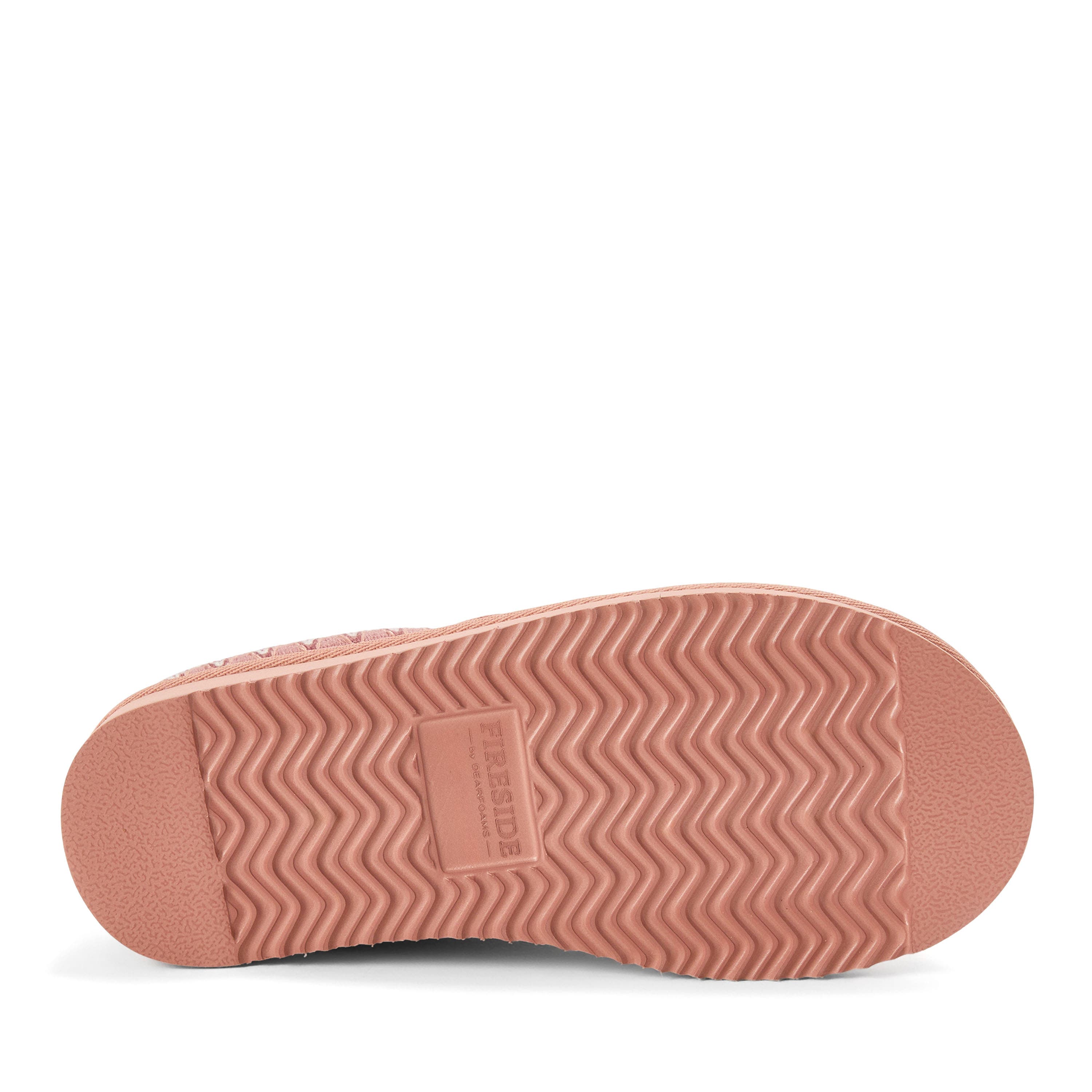 Fireside Greta Genuine Shearling Clog Slipper with Embroidery, Alternate, color, DUSTY PINK