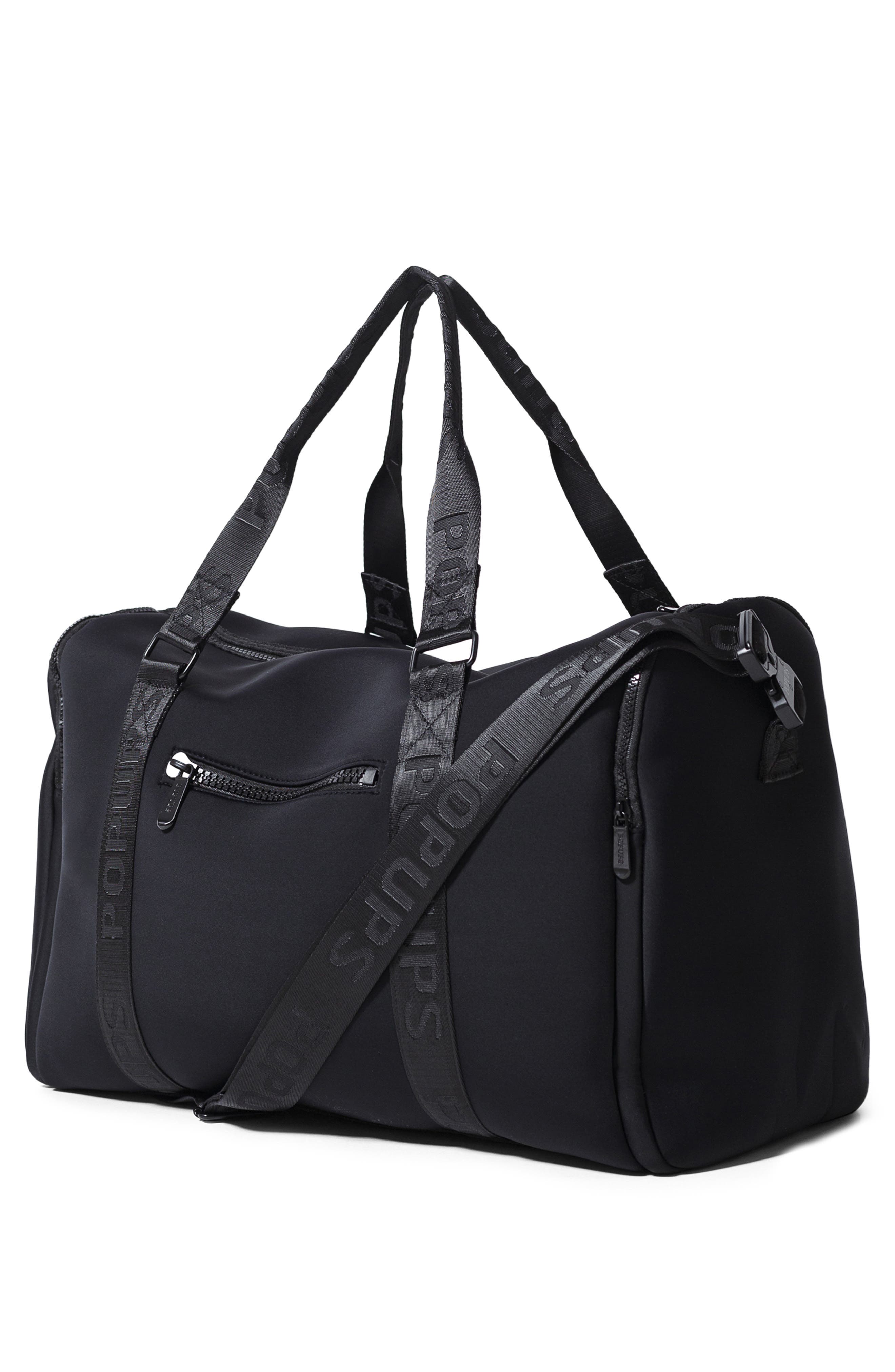 POP UPS BRAND Weekend Neoprene Duffel Bag, Alternate, color, Black