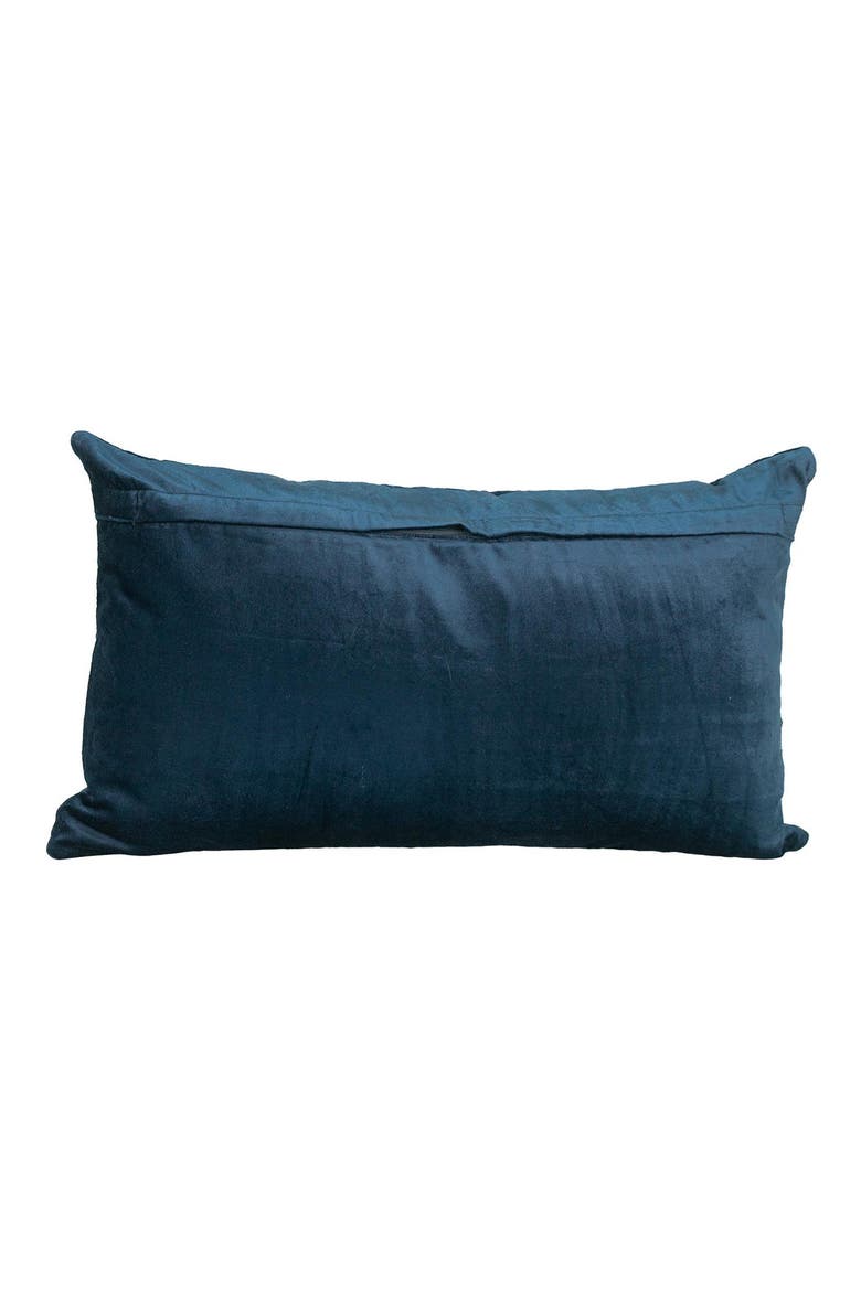 Bazyli Quilted Throw Pillow, Alternate, color, NAVY