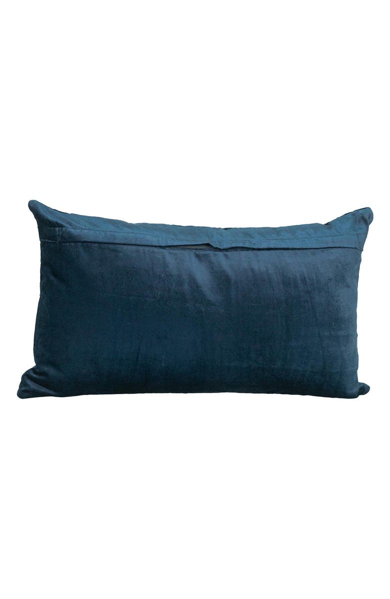 PARKLAND COLLECTION Bazyli Quilted Throw Pillow, Alternate, color, Navy