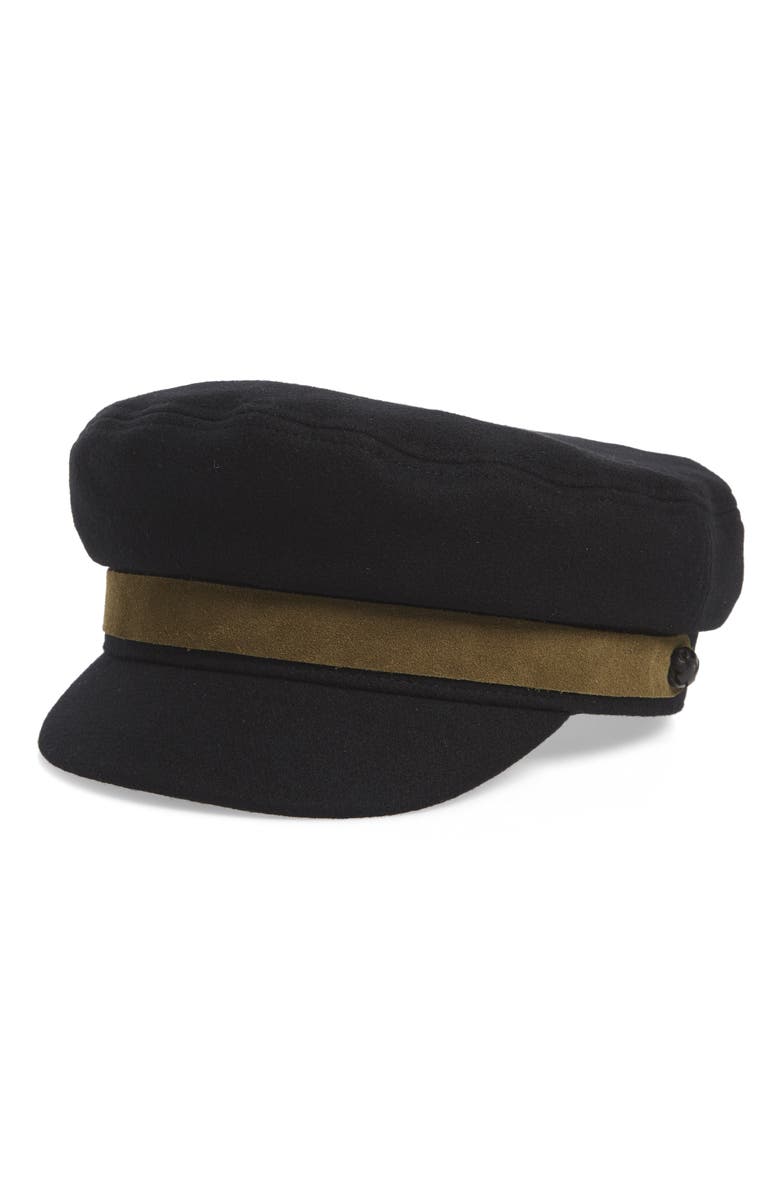 Rag and Bone Fisherman Cap? $195 New Womens Rag & Bone Suede Trim Black Wool Blend  main image 2