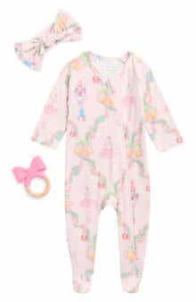 Kids' Nutcracker Ballerina Footie Headband & Teether Set