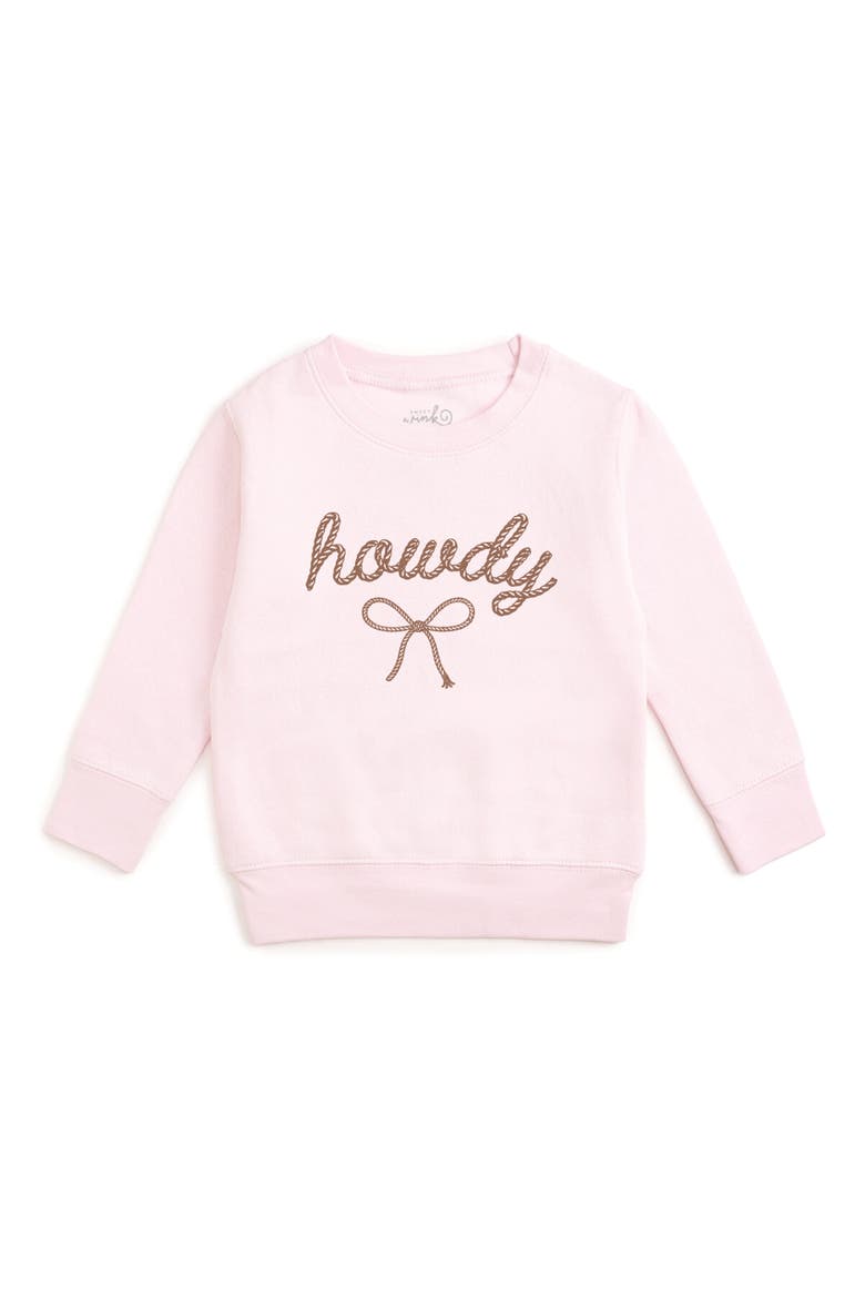 Howdy Darling Western Sweatshirt, Main, color, Ballet Pink