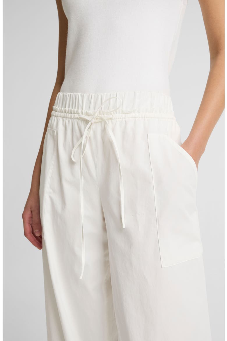 Cotton Drawstring Pants, Alternate, color, OFF WHITE