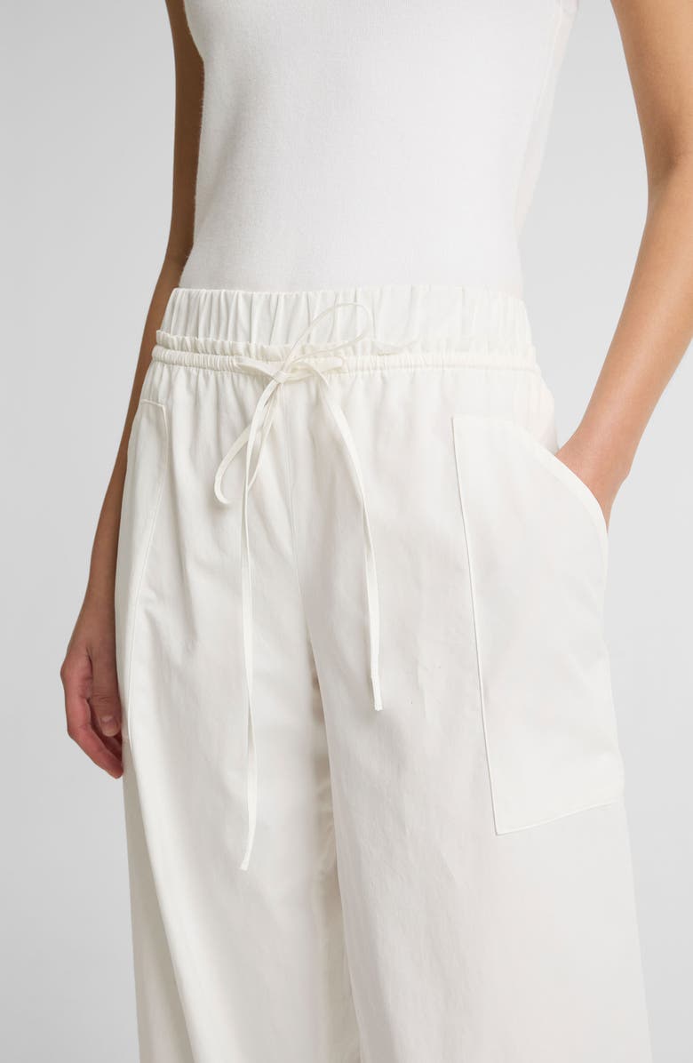 Vince Cotton Drawstring Pants, Alternate, color, Off White