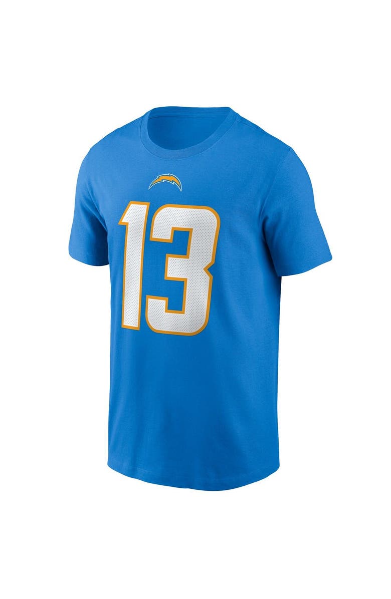 Nike Men's Nike Keenan Allen Powder Blue Los Angeles Chargers Name & Number T-Shirt, Alternate, color, 