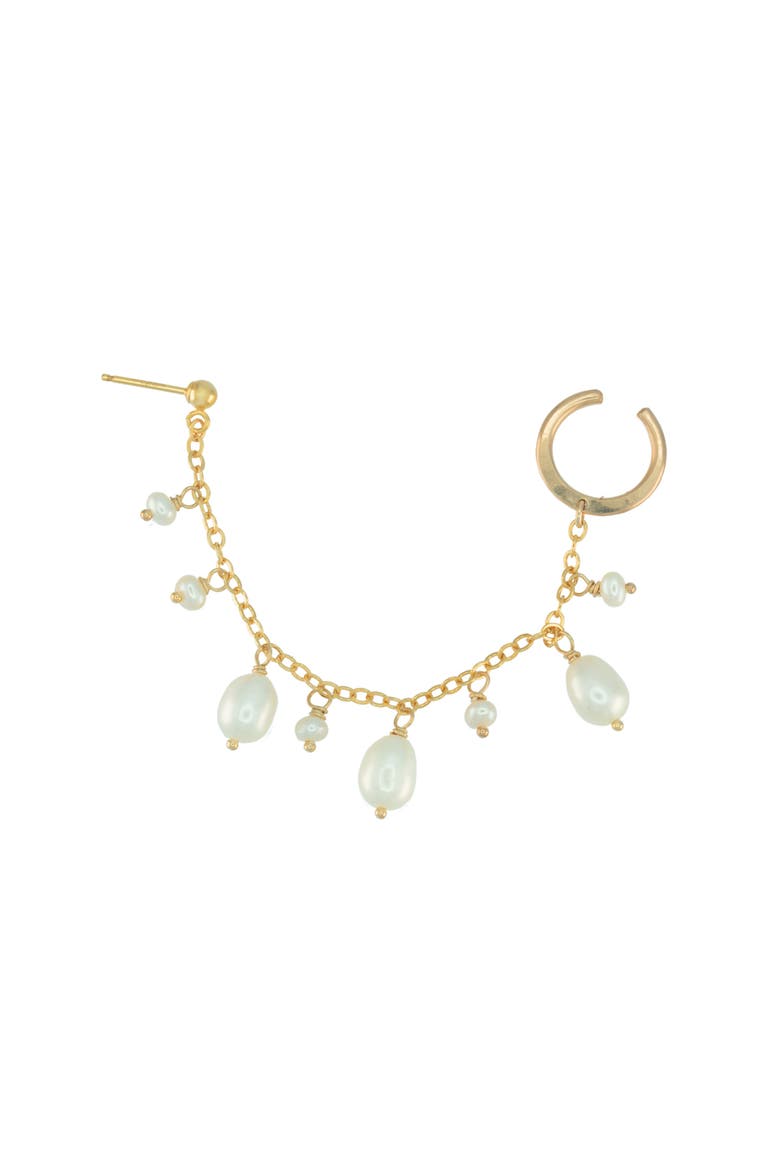 Ariel Ear Cuff, Main, color, 14K Gold Filled/ Pearl