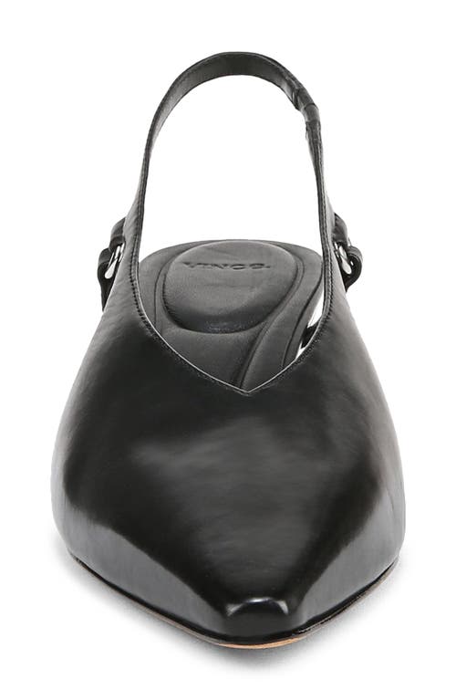 Vince Sabrina Slingback Kitten Heel Pump In Black