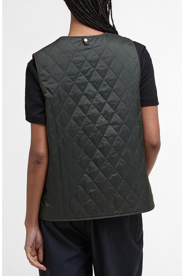 Reversible Quilted Vest, Alternate, color, SAGE/ ZENI PINK