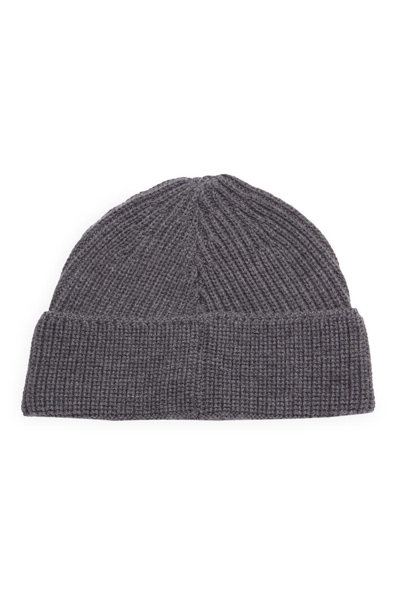 Double Gancio Wool Beanie, Alternate, color, GRIGIO SC/ RIC. MEZZANOTTE