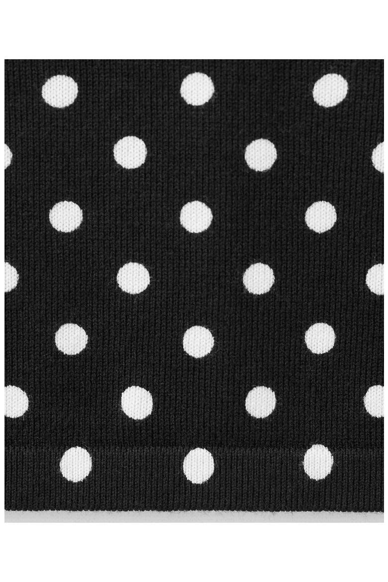 Dot Midi Skirt, Alternate, color, BLACK