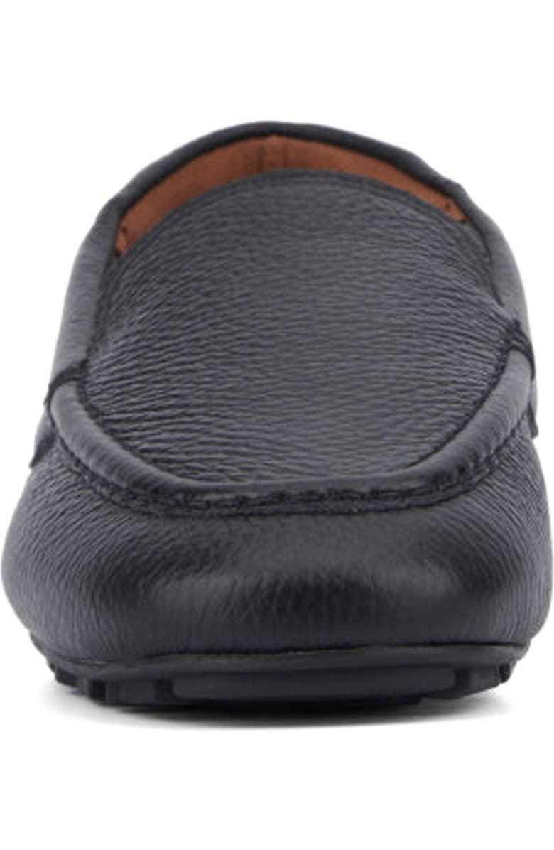 Aquatalia Qaitlin Moc Toe Weatherproof Slip-On Shoe, Alternate, color, Black/ Black