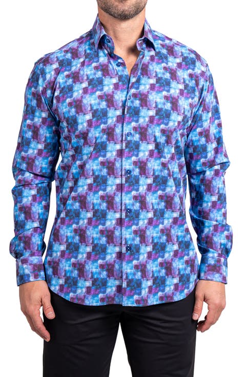 Fibonacci Ascension Contemporary Fit Button-Up Shirt