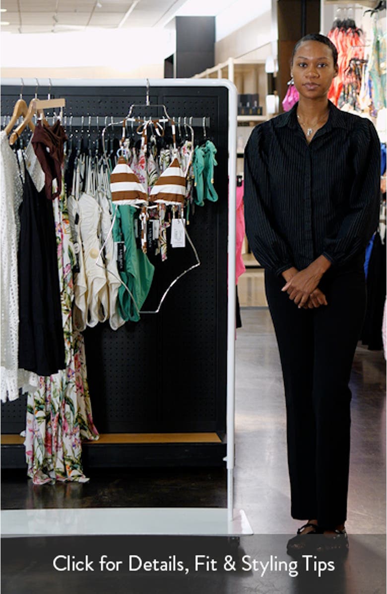 Bridgette Stripe Triangle Bikini Top, sales video thumbnail