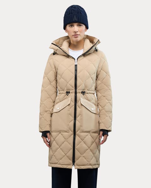 Arly Elongated Hybrid Lightweight Puffer Coat