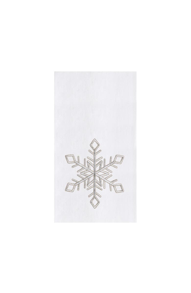C&F Home Champagne Snowflake Towel, Main, color, Off-White
