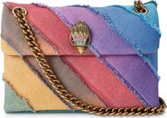 Kurt Geiger London Mini Kensington Denim Crossbody Bag