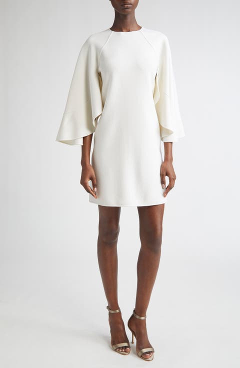 Cape Sleeve Shift Dress