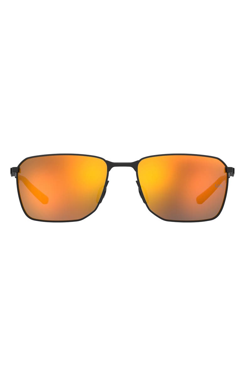 Under Armour 58mm Rectangular Sunglasses, Main, color, 