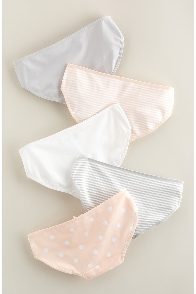 Kids' Assorted 5-Pack Hipster Briefs, Alternate, color, PINK- GREY PACK1