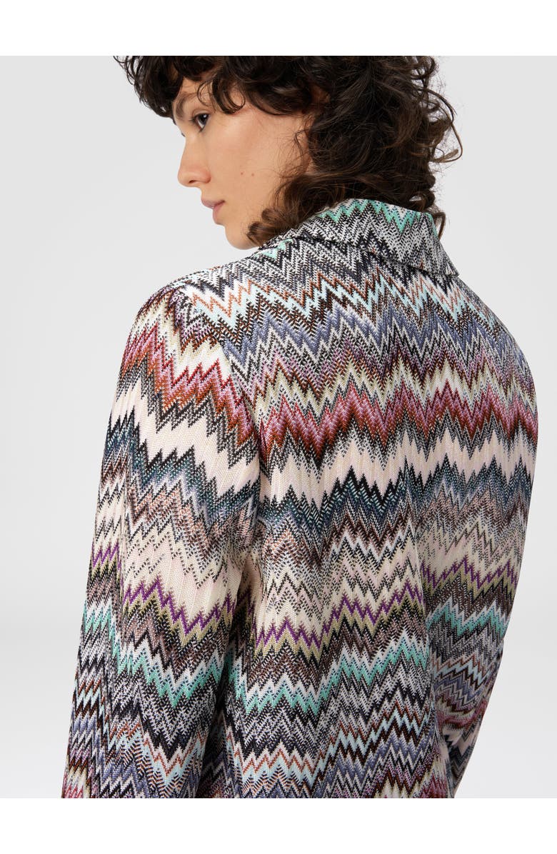 Missoni Single-breasted Blazer With Snake Pattern, Alternate, color, Multicoloured