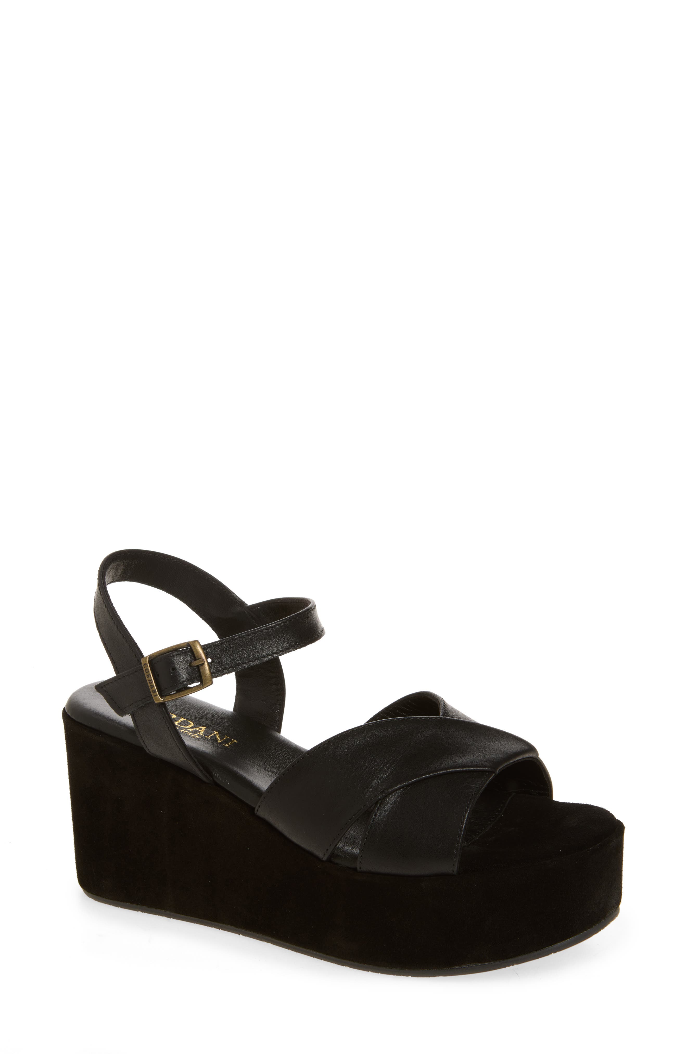 Jinny Platform Sandal, Main, color, BLACK COMBO