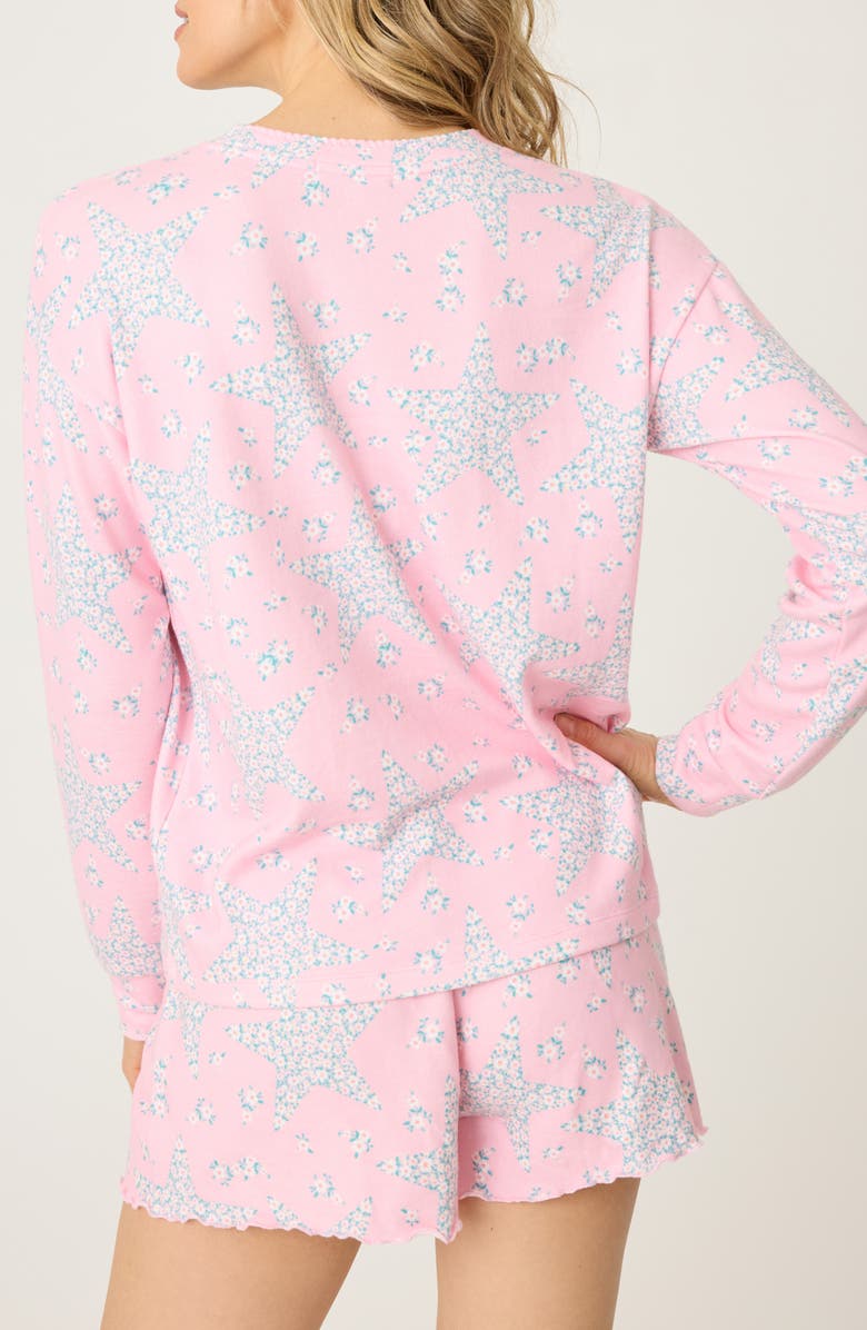 PJ Salvage Written in the Stars Peachy Jersey Pajama Top, Alternate, color, 
