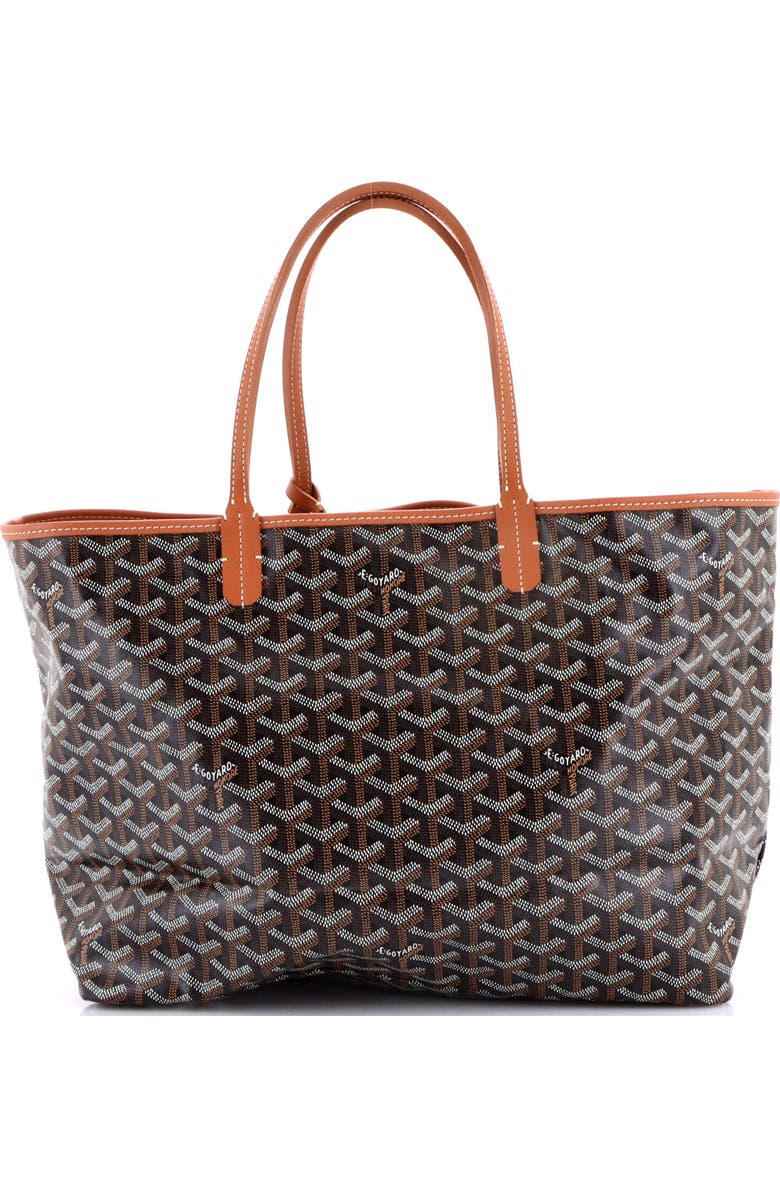 Pre-Owned Goyard Saint Louis Tote Coated Canvas PM, Main, color, Black