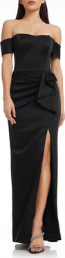 Dress the Population Gabrielle Off the Shoulder Gown