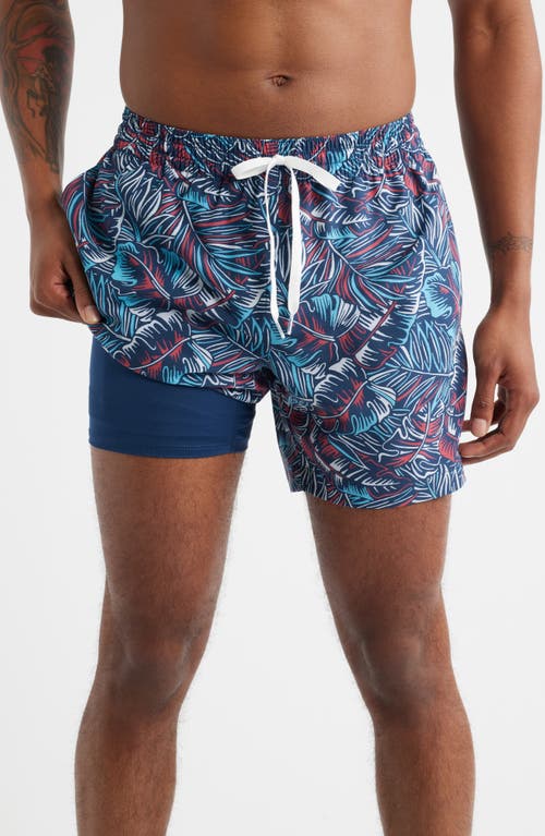 Chubbies The Bahamians Classic Lined 5.5-inch Swim Trunks In Blue