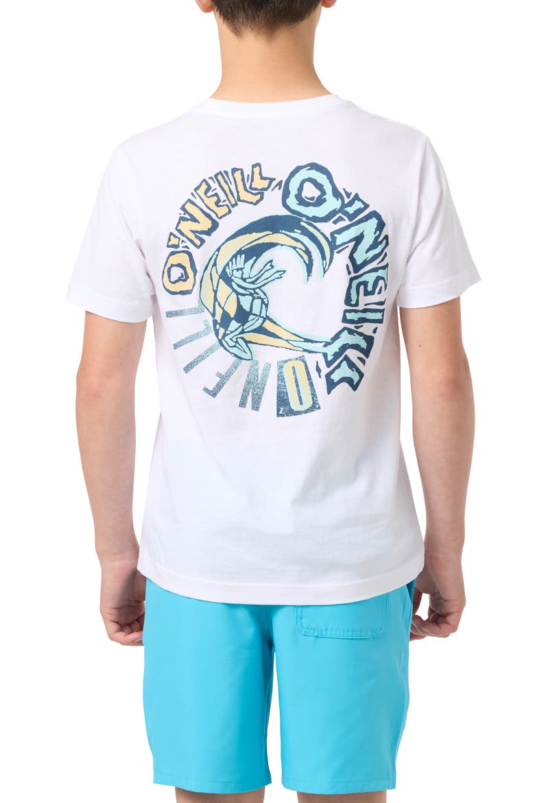Kids' Spike Graphic T-Shirt, Alternate, color, WHITE